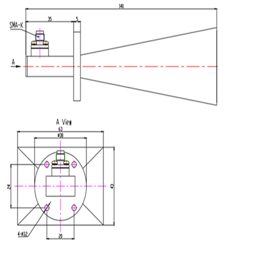 Horn Antenna 6-18 GHz
