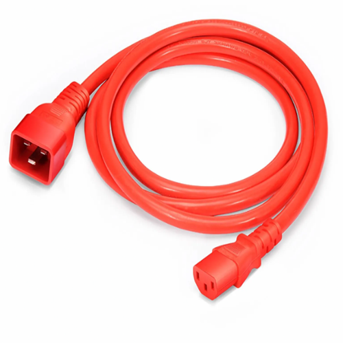 3ft (0.9m) 14AWG 250V/15A Power Cord, Red