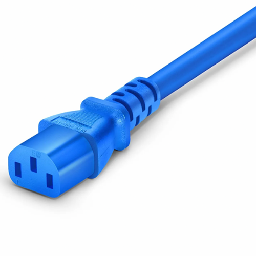 6ft (1.8m) 14AWG 250V/15A Power Cord, Blue