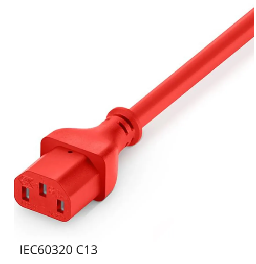14AWG 250V/15A Power Extension Cord, Red