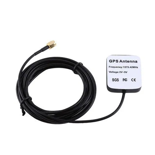 GPS Magnetic Antenna with RG174 Cable 3 Meter + SMA Male Straight Connector