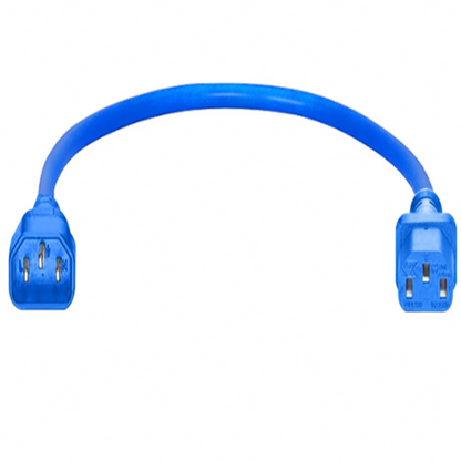 14AWG 250V/15A Power Extension Cord, Blue