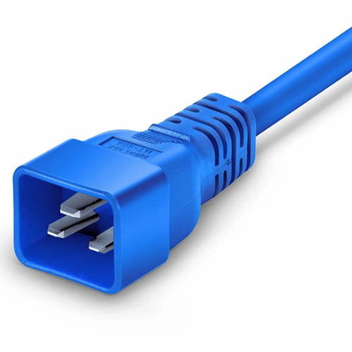3ft (0.9m) 14AWG 250V/15A Power Cord, Blue