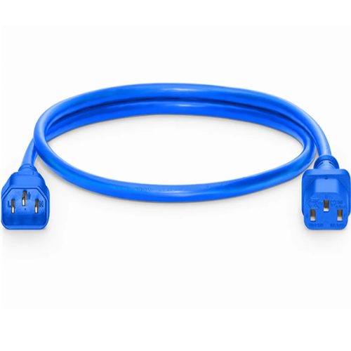 5ft (1.5m) 14AWG 250V/15A Power Extension Cord, Blue