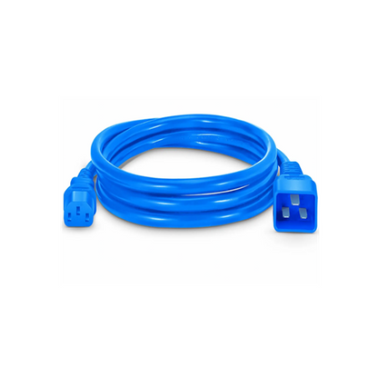 6ft (1.8m) 14AWG 250V/15A Power Cord, Blue