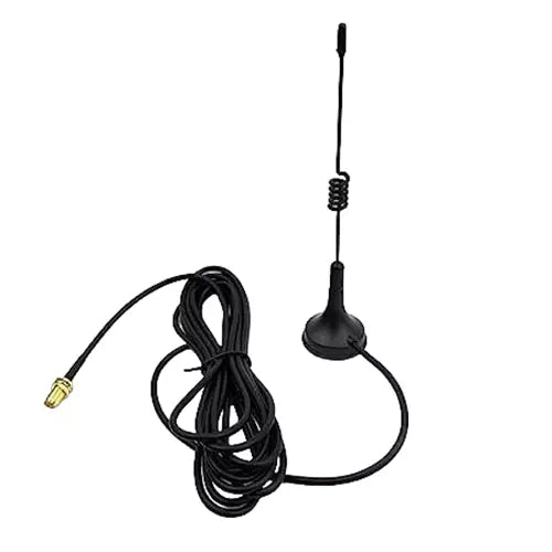 GSM 3dBi Spring Body Magnetic Antenna with RG174 Cable 3 Meter + SMA Male Straight Connector