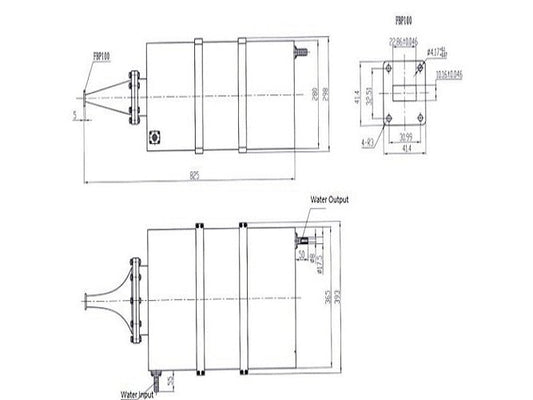 Waveguide High-Power Water-Cooled Termination