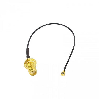 SMA Female Straight Bulkhead + 1.13mm cable (15 cm) + UFL